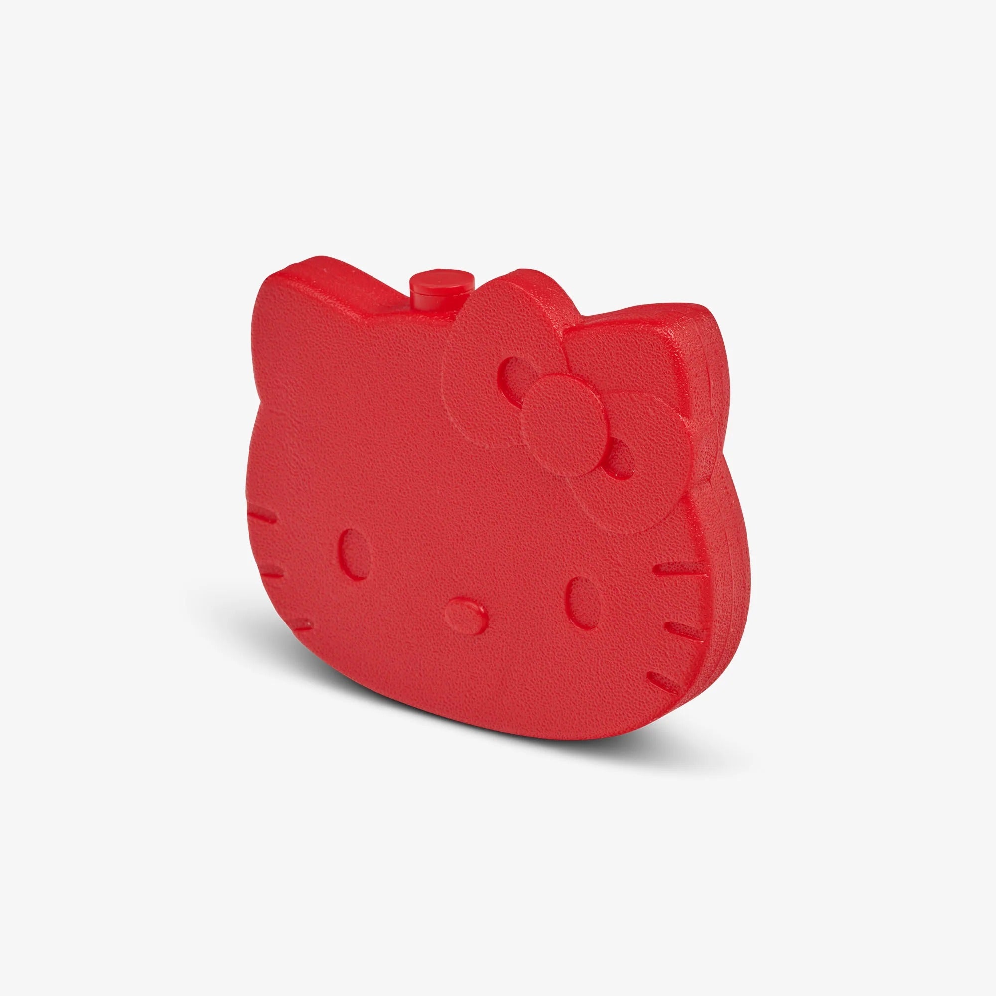 Close-up of Hello Kitty reusable ice pack in a cooler.