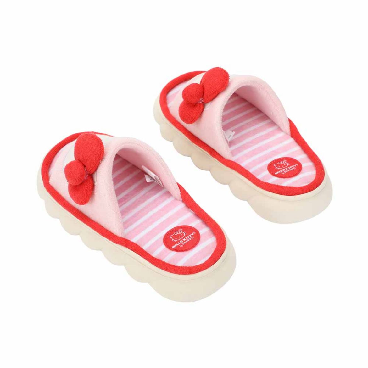 Close-up of the Hello Kitty 3D character details on the slides