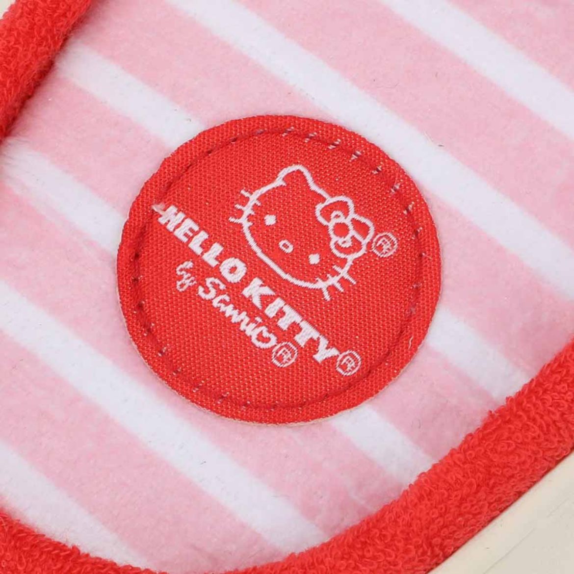 Close-up of the Hello Kitty 3D character details on the slides