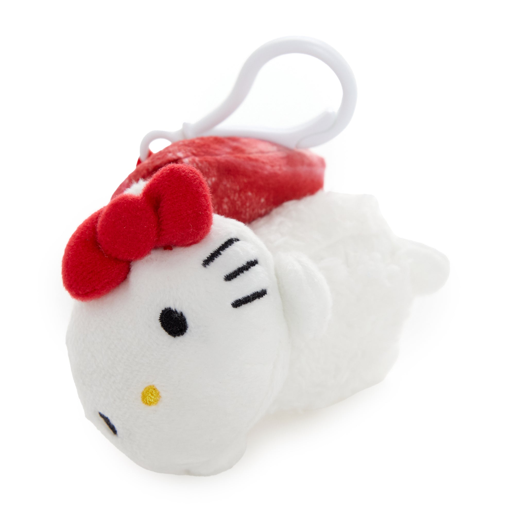 Hello Kitty claw clip attached to keyring with pastel pink keys