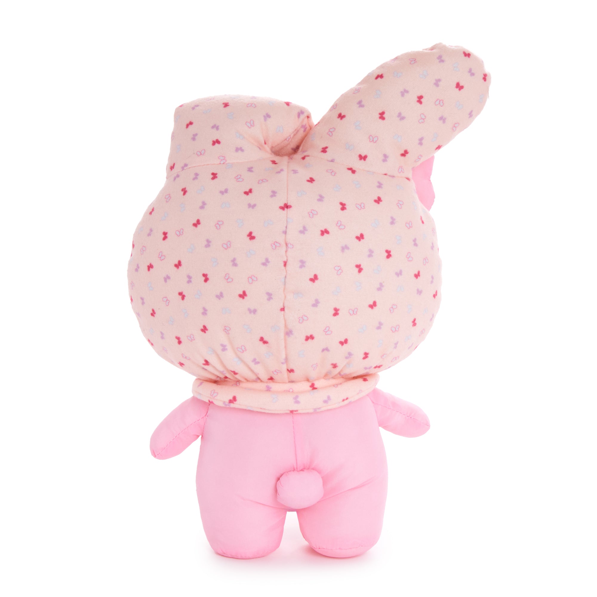 My Melody plush on pastel picnic blanket, perfect for seasonal decor