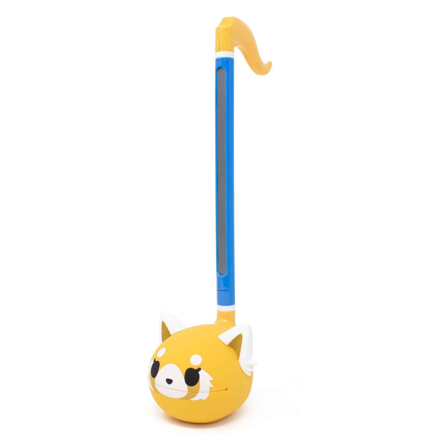 Aggretsuko Otamatone Sweet Edition synthesizer toy being played by child