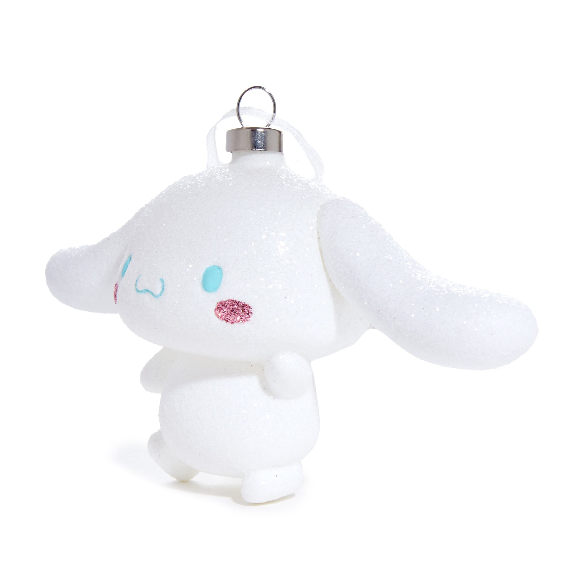 Kat + Annie glass christmas ornament in packaging with soft padding, ready for gifting.