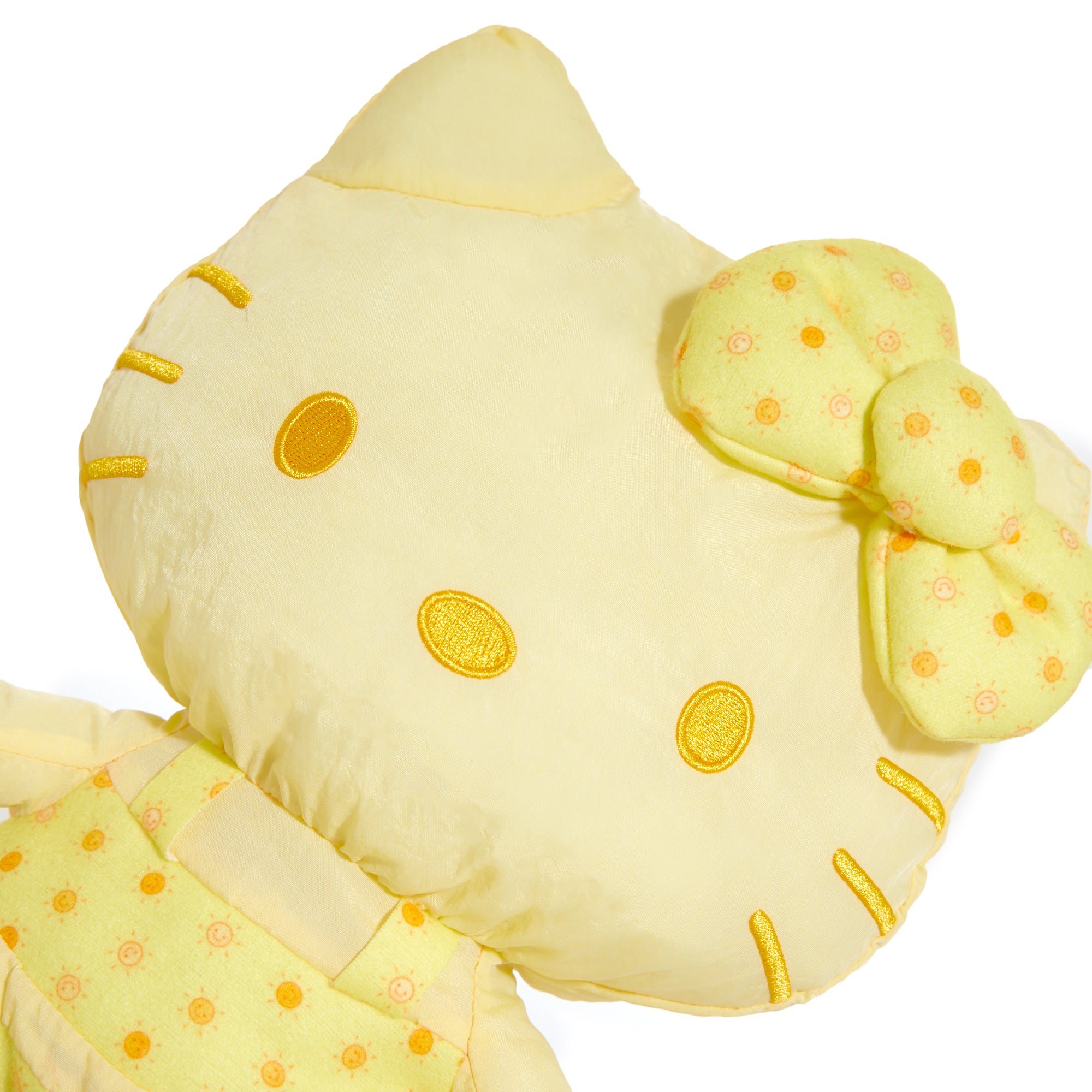Hello Kitty and Cinnamoroll summer plush toys side by side