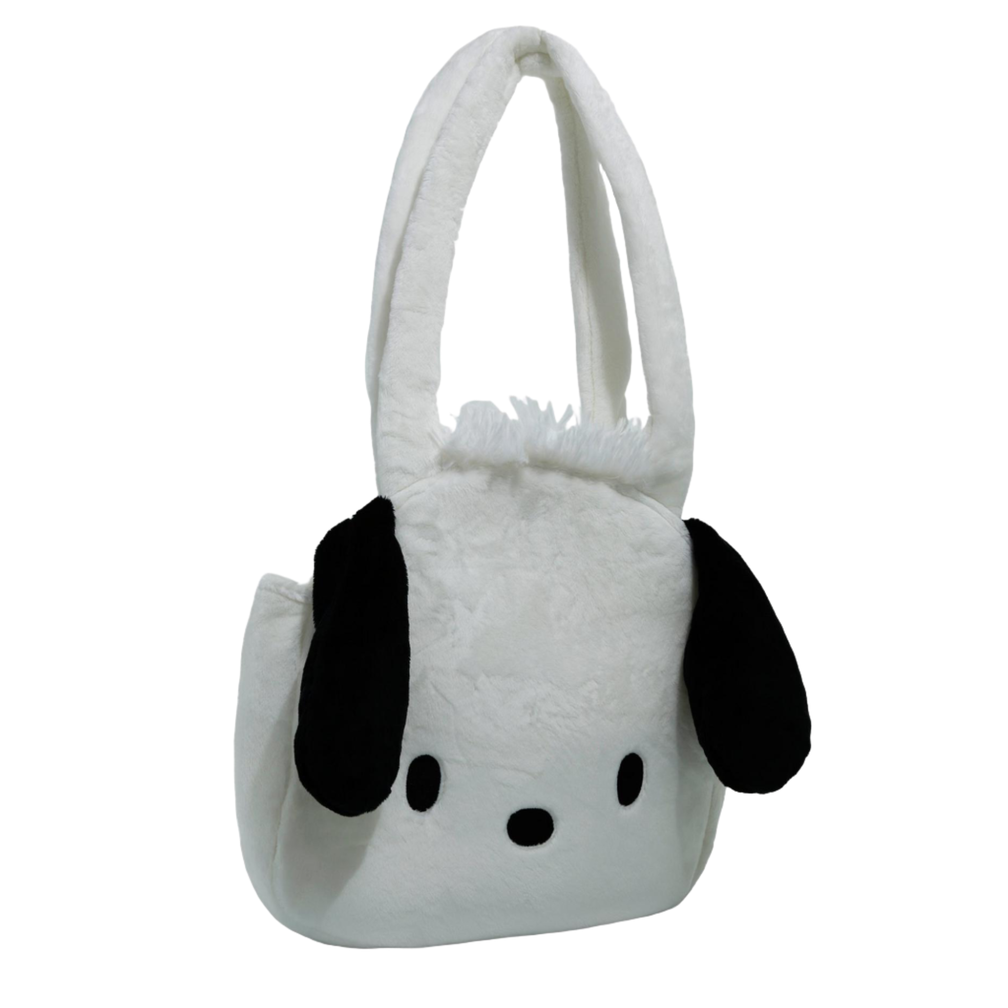Pochacco anime tote bag front view with 3D ears