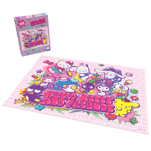Hello Kitty 1000 piece puzzle box featuring the Tokyo Skate design