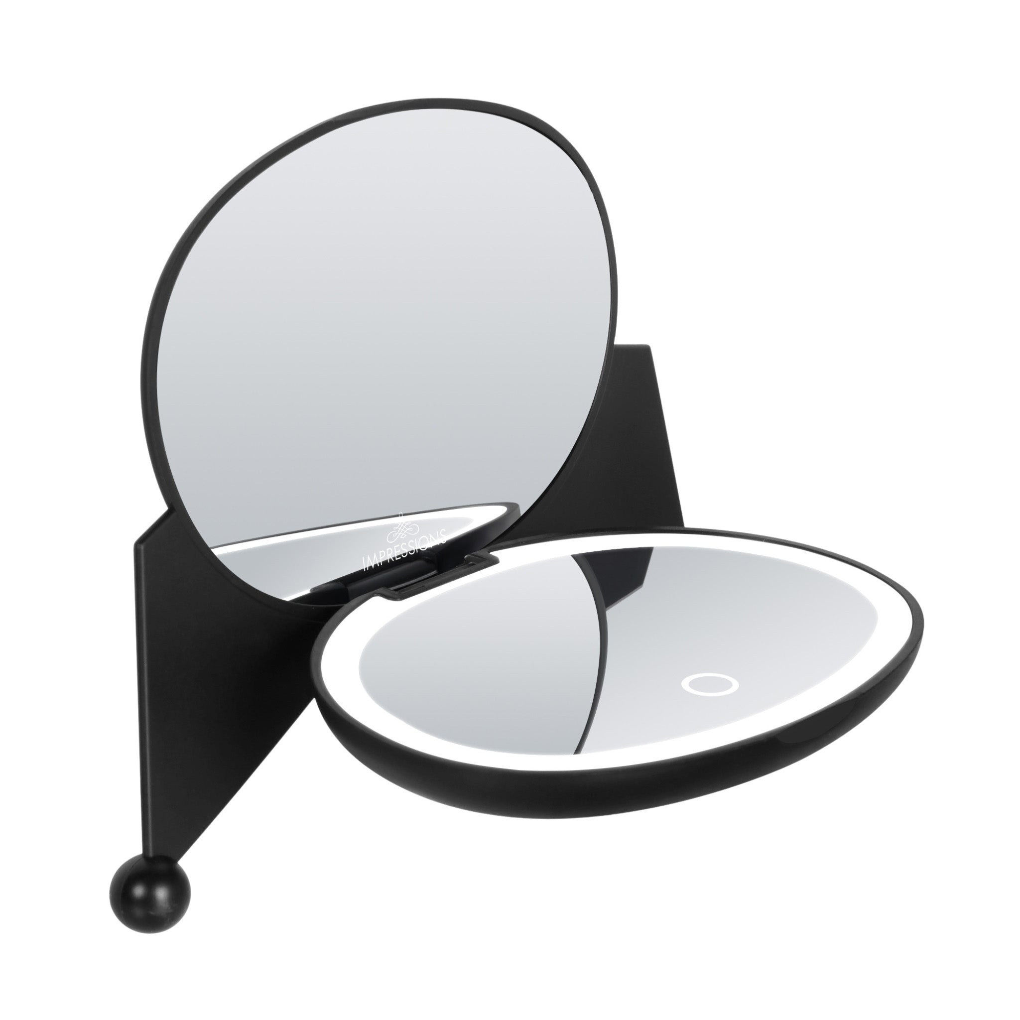 Close-up of 3x magnified top mirror and touch sensor