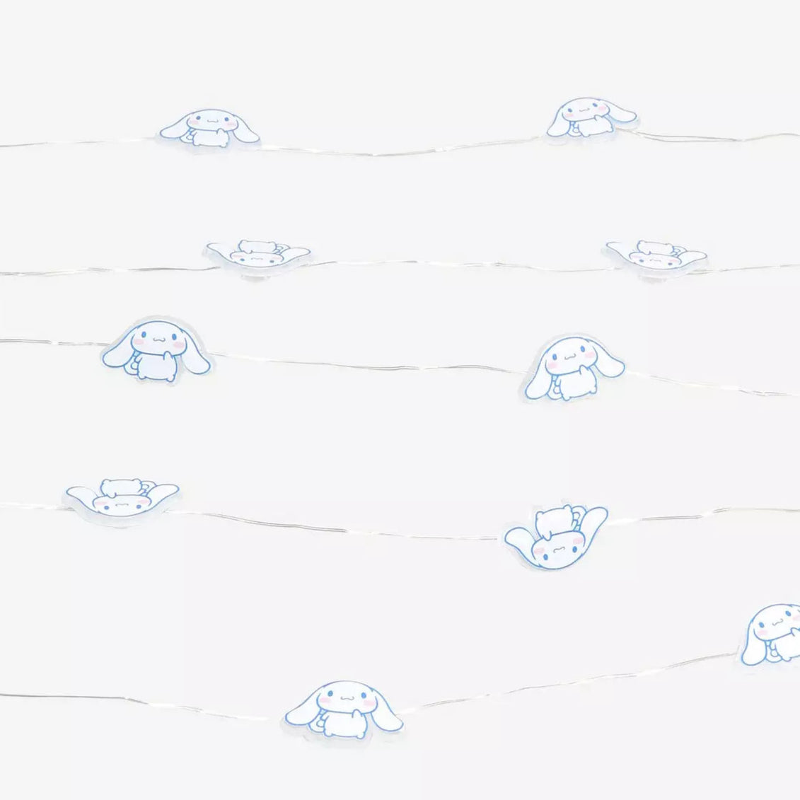 Cinnamoroll lights styled as indoor decor above a desk, adding soft illumination