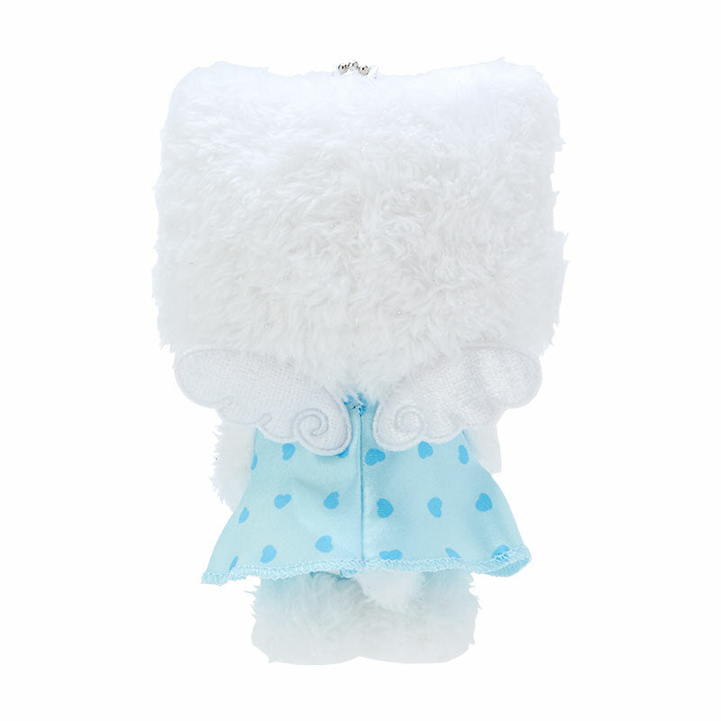 Hello Kitty angel keychain with wings, attached to a set of keys
