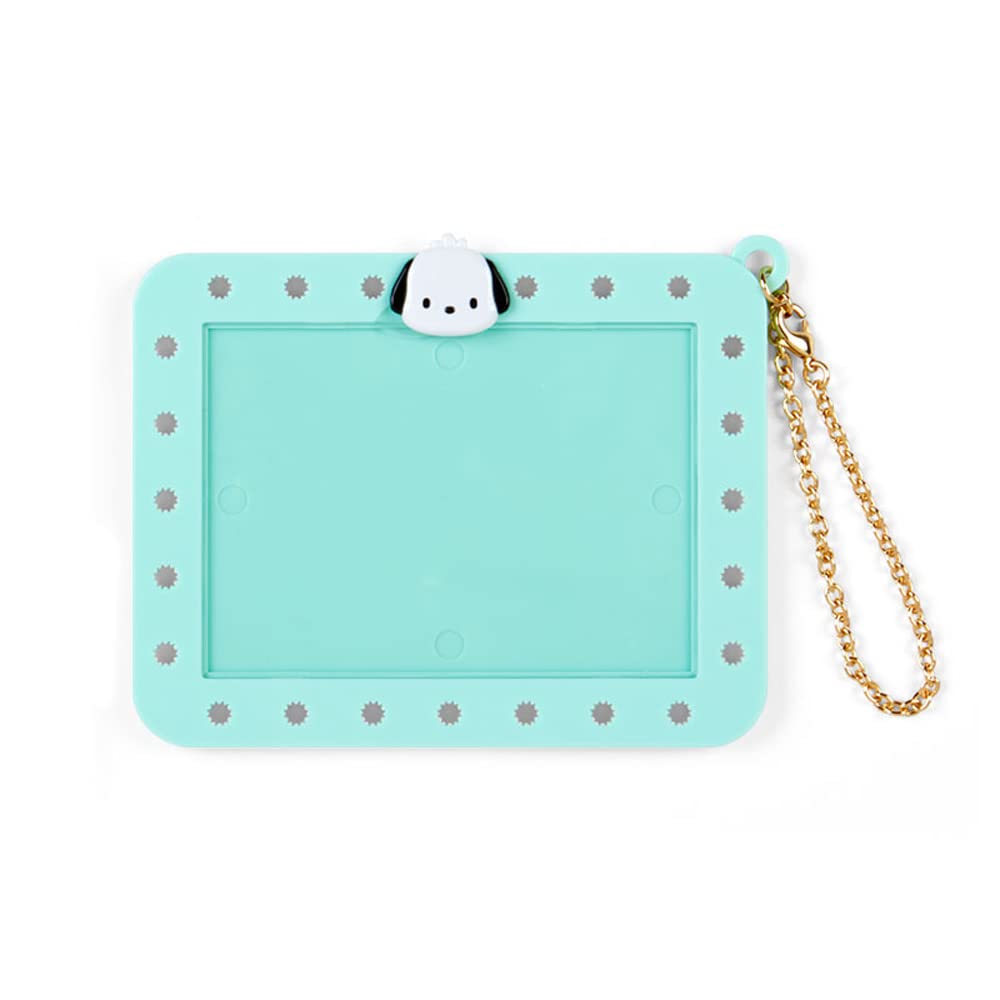 Pochacco ID card badge holder with customizable charm slots and ABS resin material