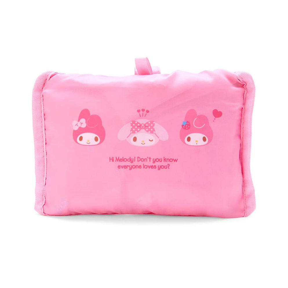 My Melody reusable tote bag with character print, front view, perfect for shopping trips