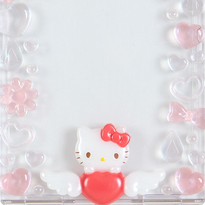 Close-up of 3D character details on trading card holder
