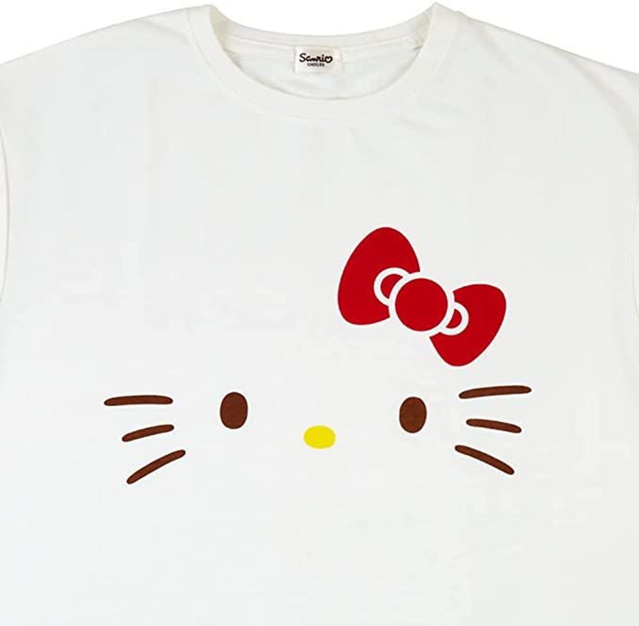 Front view of the Hello Kitty t-shirt with character print, perfect for casual wear