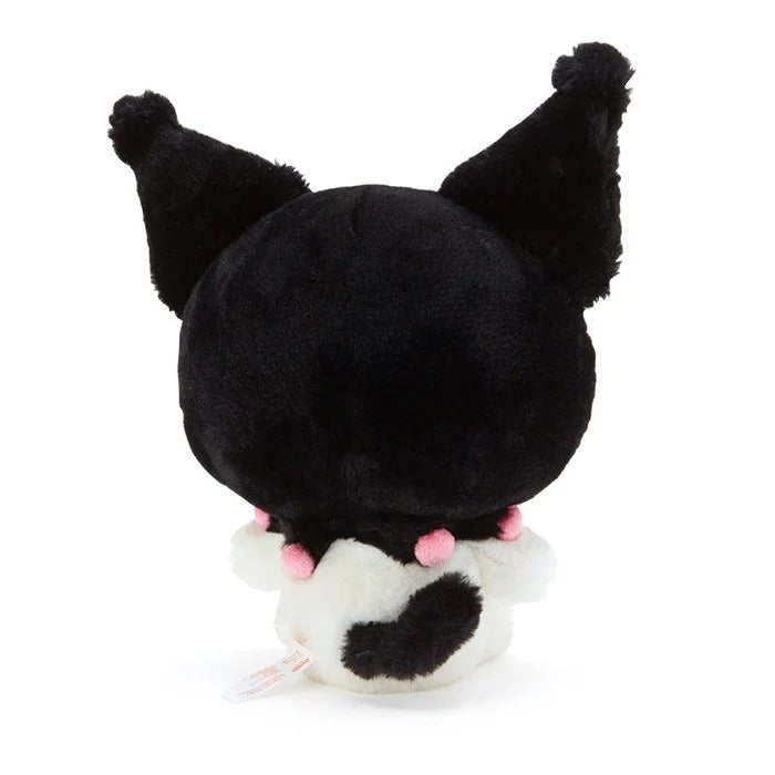 Kuromi 12-inch plush toy front view, showing its cute embroidered face