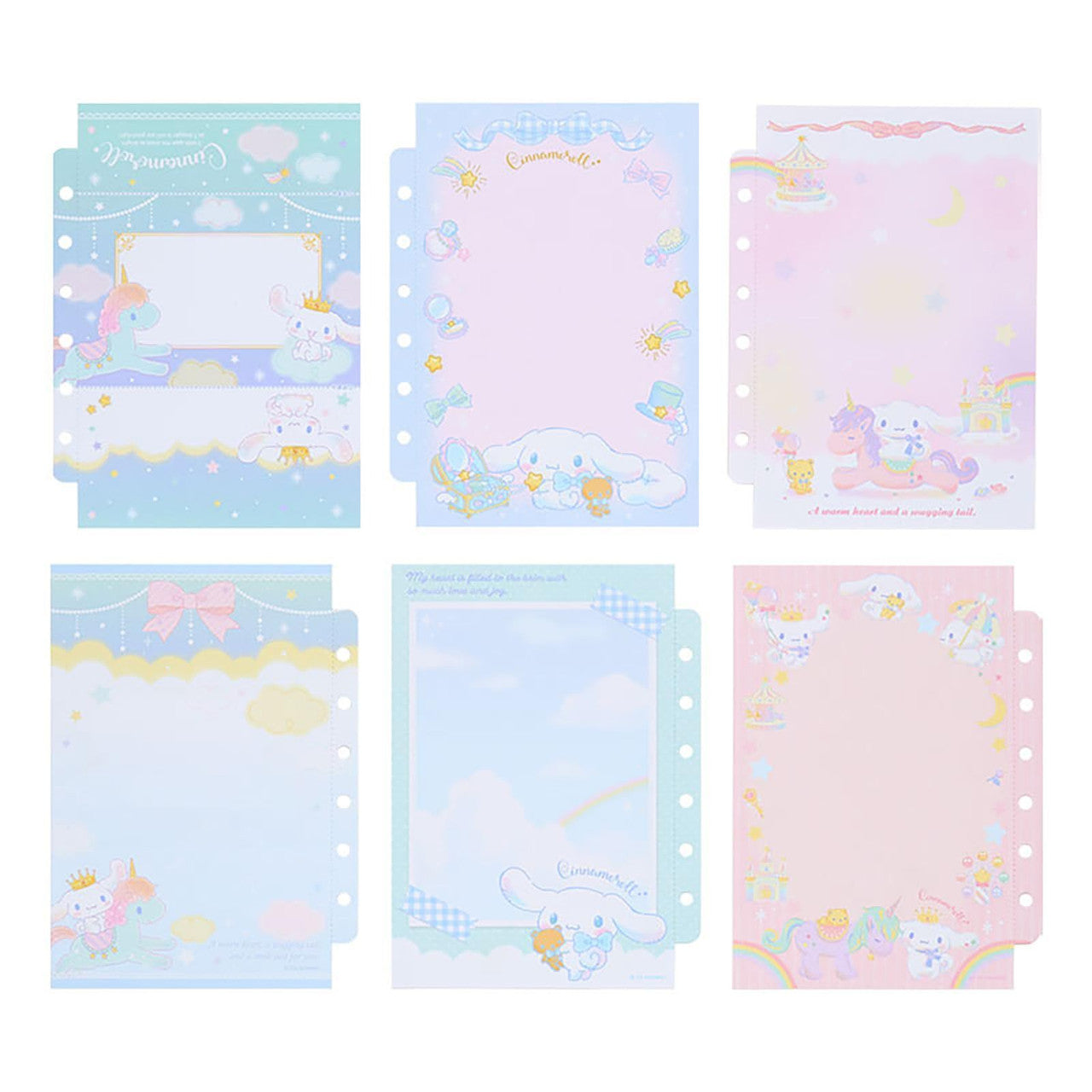Open view of the mini sticker book displaying sticker sheets and notebook pages.