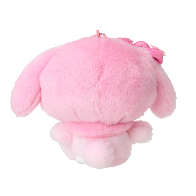 My Melody keychain attached to a backpack for scale