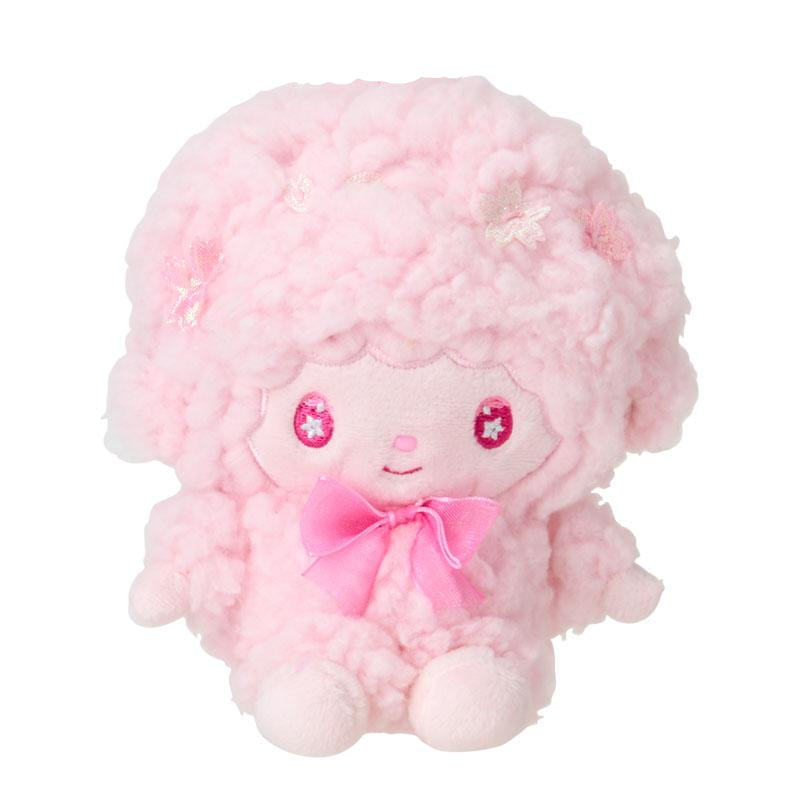 Sanrio Miffy keychain showcasing the push clasp closure and matching bow