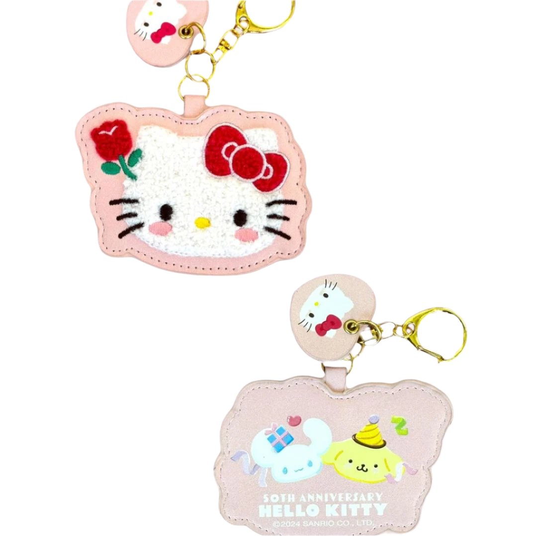 Hawaii Hello Kitty keychain with tropical theme and bright colors