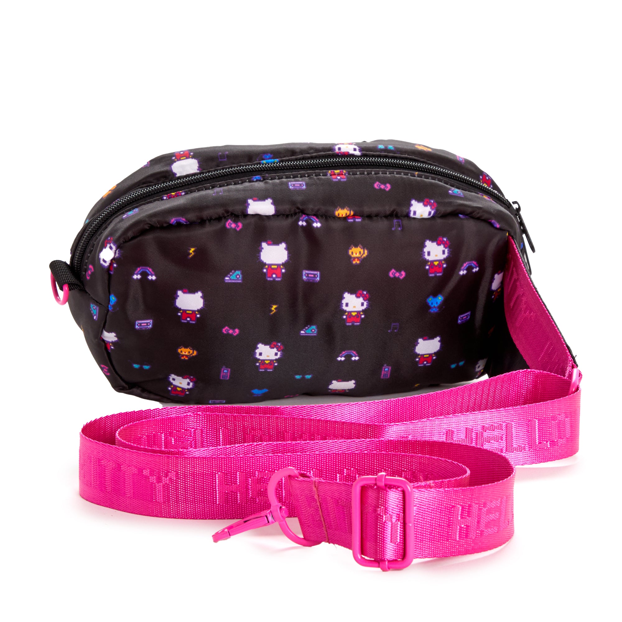 Hello Kitty Retro Pixel crossbody bag with adjustable strap