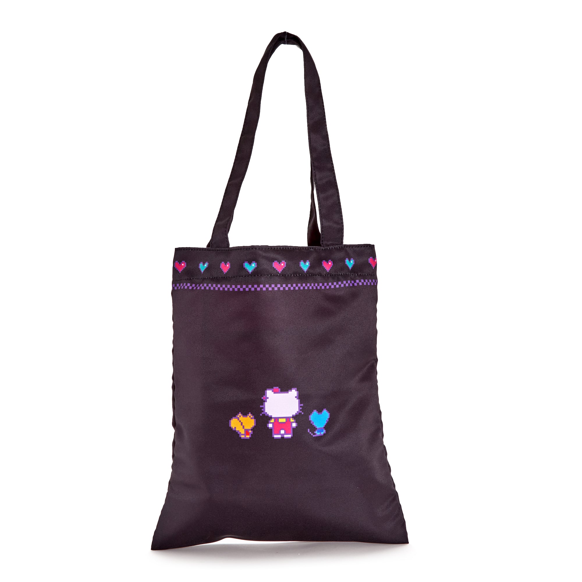 Interior view of Hello Kitty bag featuring a spacious compartment.
