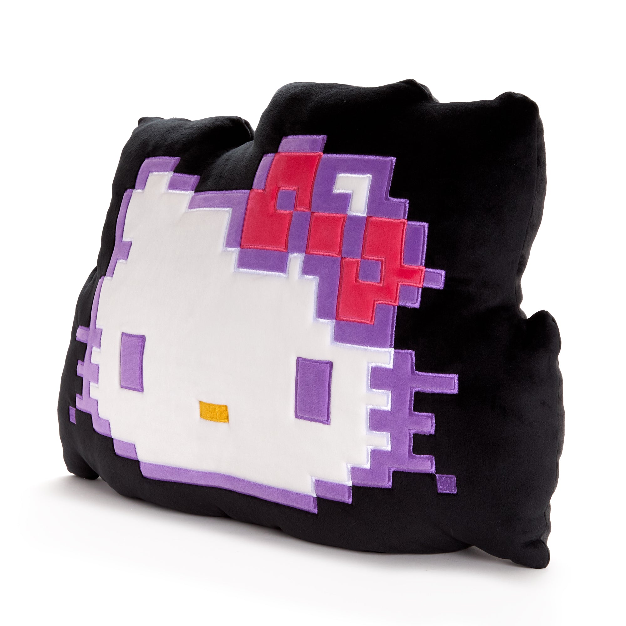 Side angle showing plush thickness and texture, styled with mixtapes and retro decor.