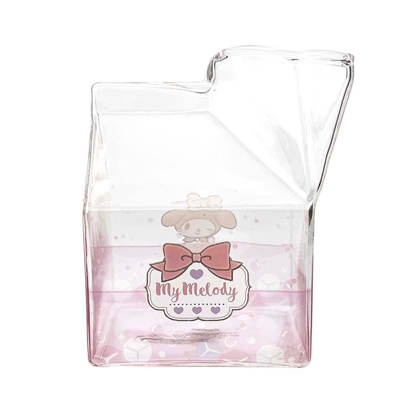 Kawaii glass cup with cartoon character design, ideal for daily beverages