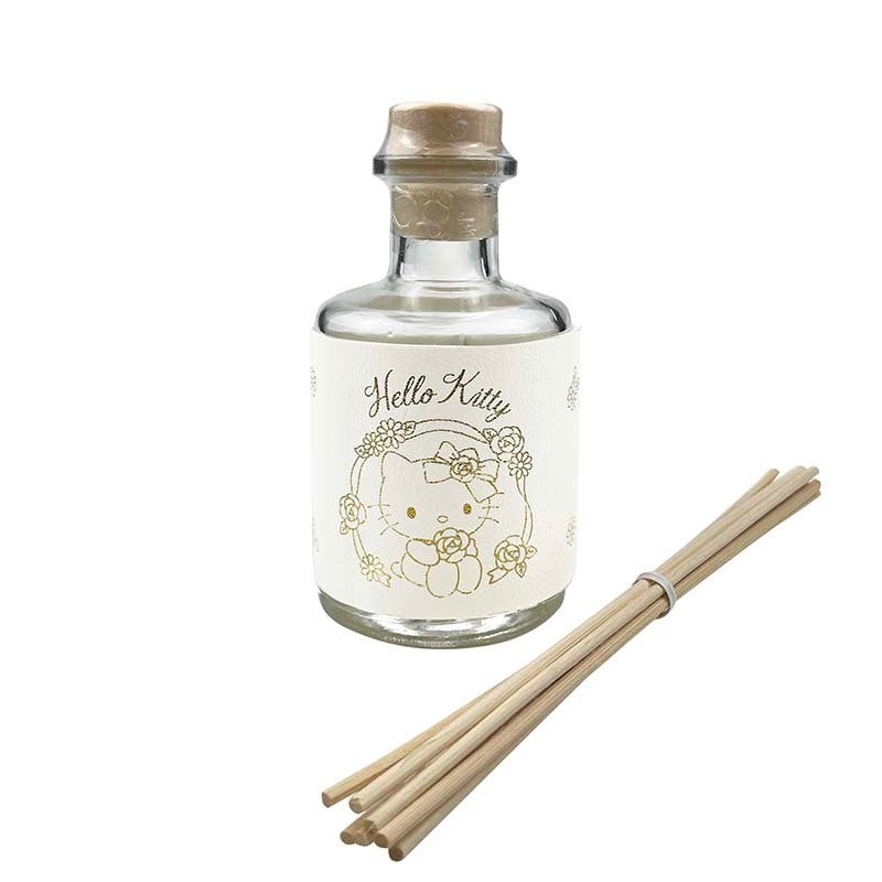 Close-up of the lavender linen scented diffuser with reed sticks