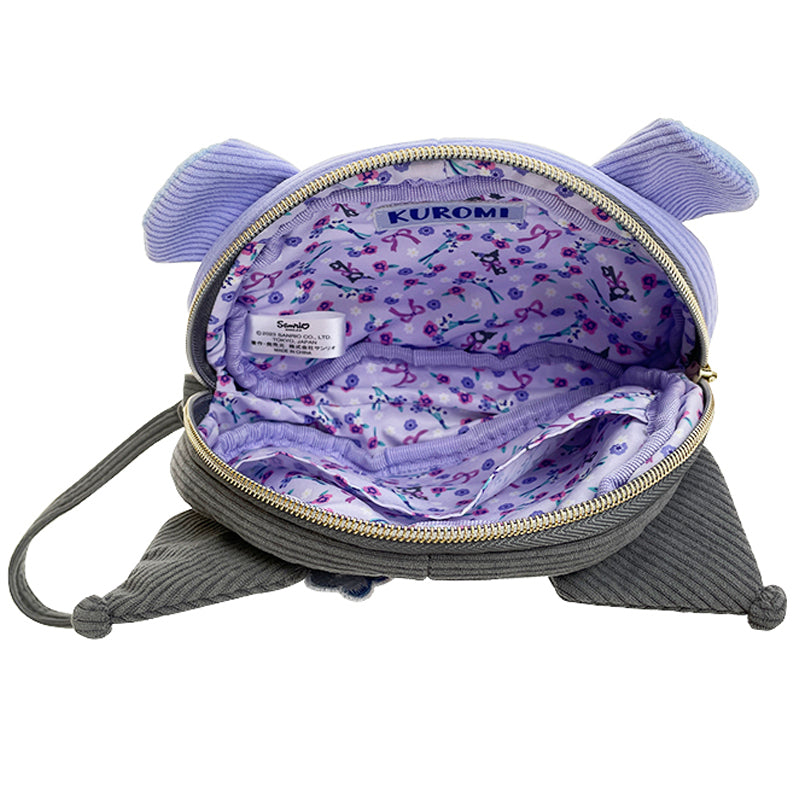 Back view of the Kuromi Wristlet, revealing Bakus face with a cheeky expression.