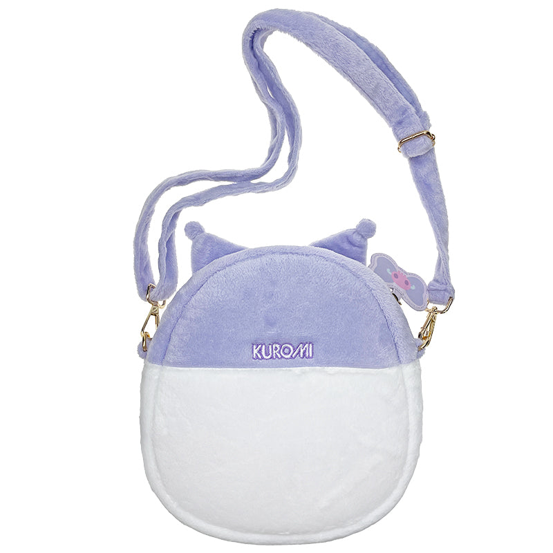 Side angle showing adjustable straps and plush detailing