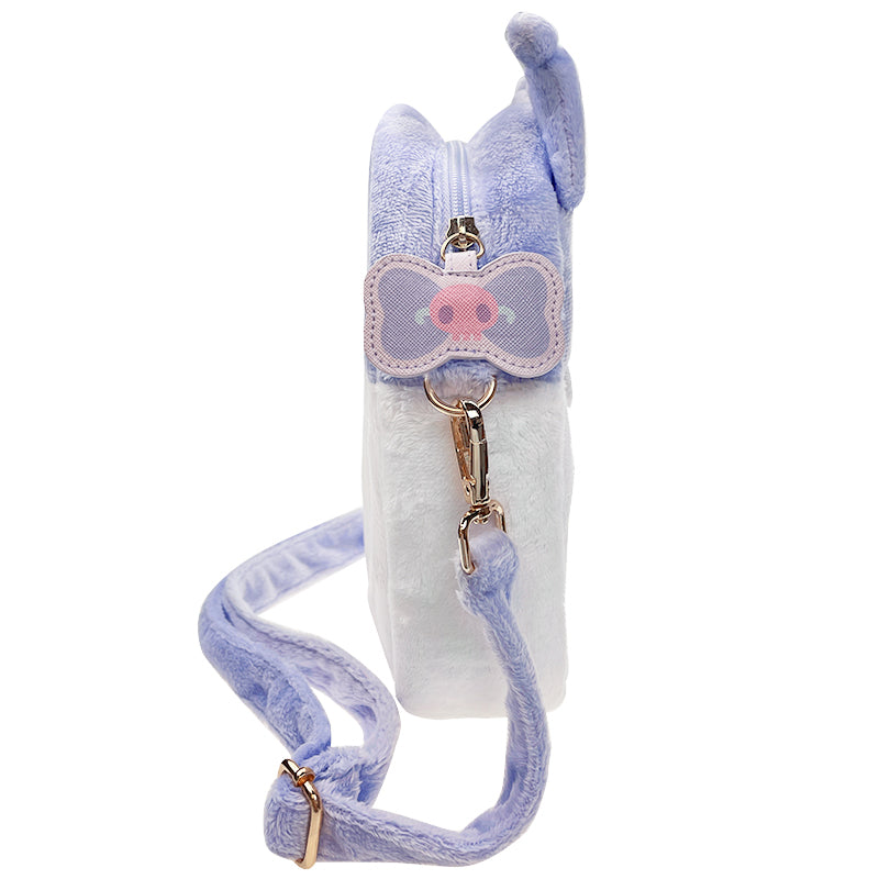 Interior shot highlighting the internal slip pocket and character zipper pull