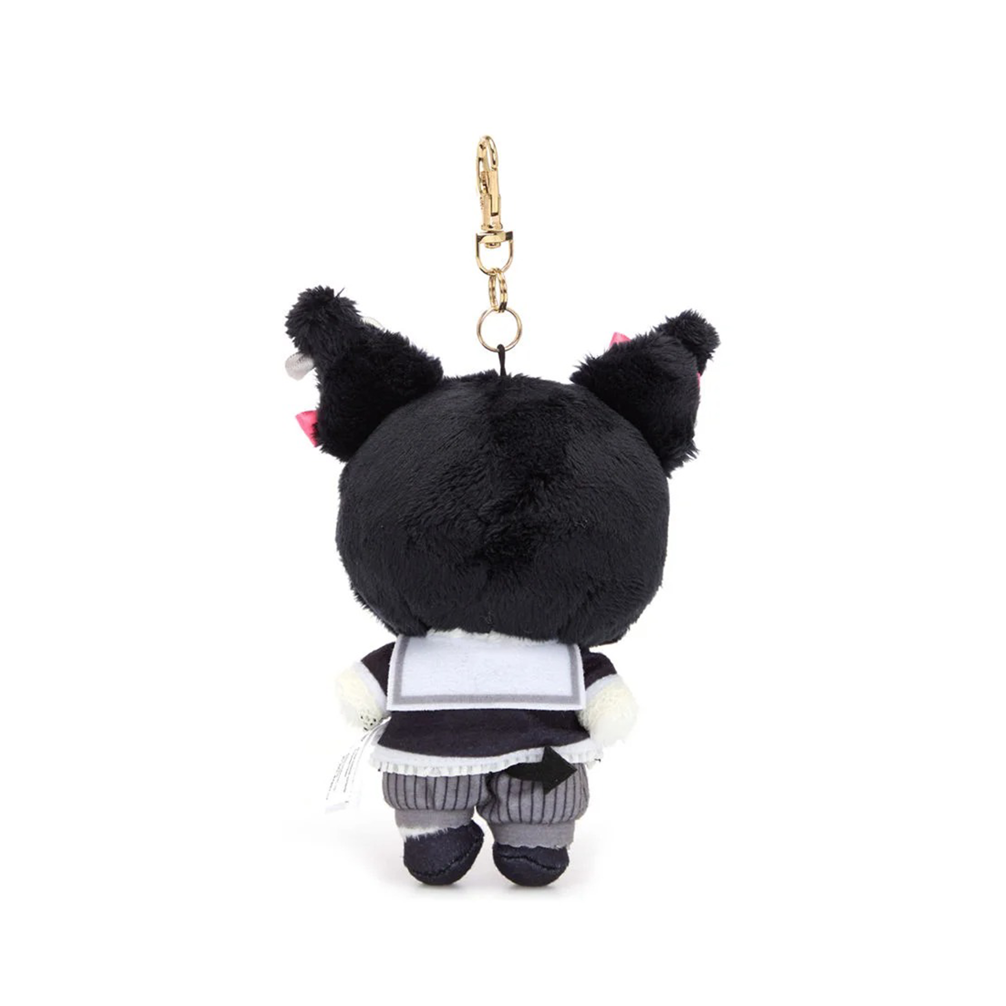 Kuromi plush toy showcasing winking face and embroidered details.
