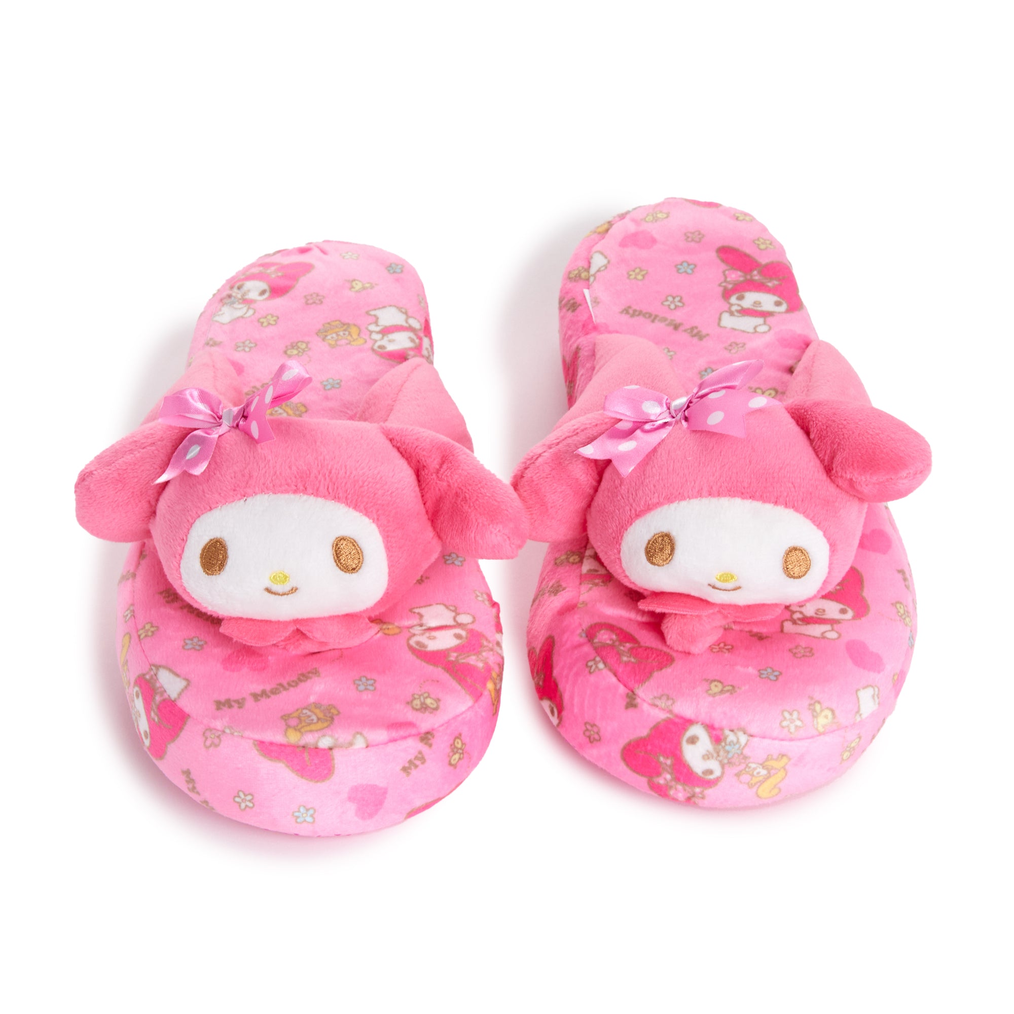 Side angle of adult slippers featuring non-slip bottom and soft fabric