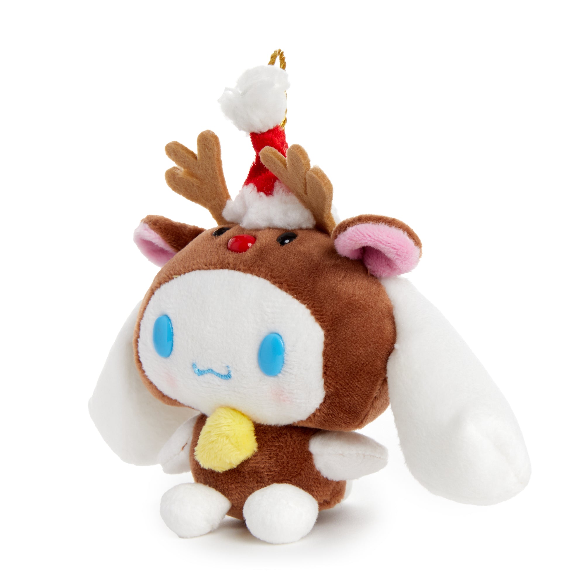 Festive Sanrio Christmas decor featuring Cinnamoroll plush toy