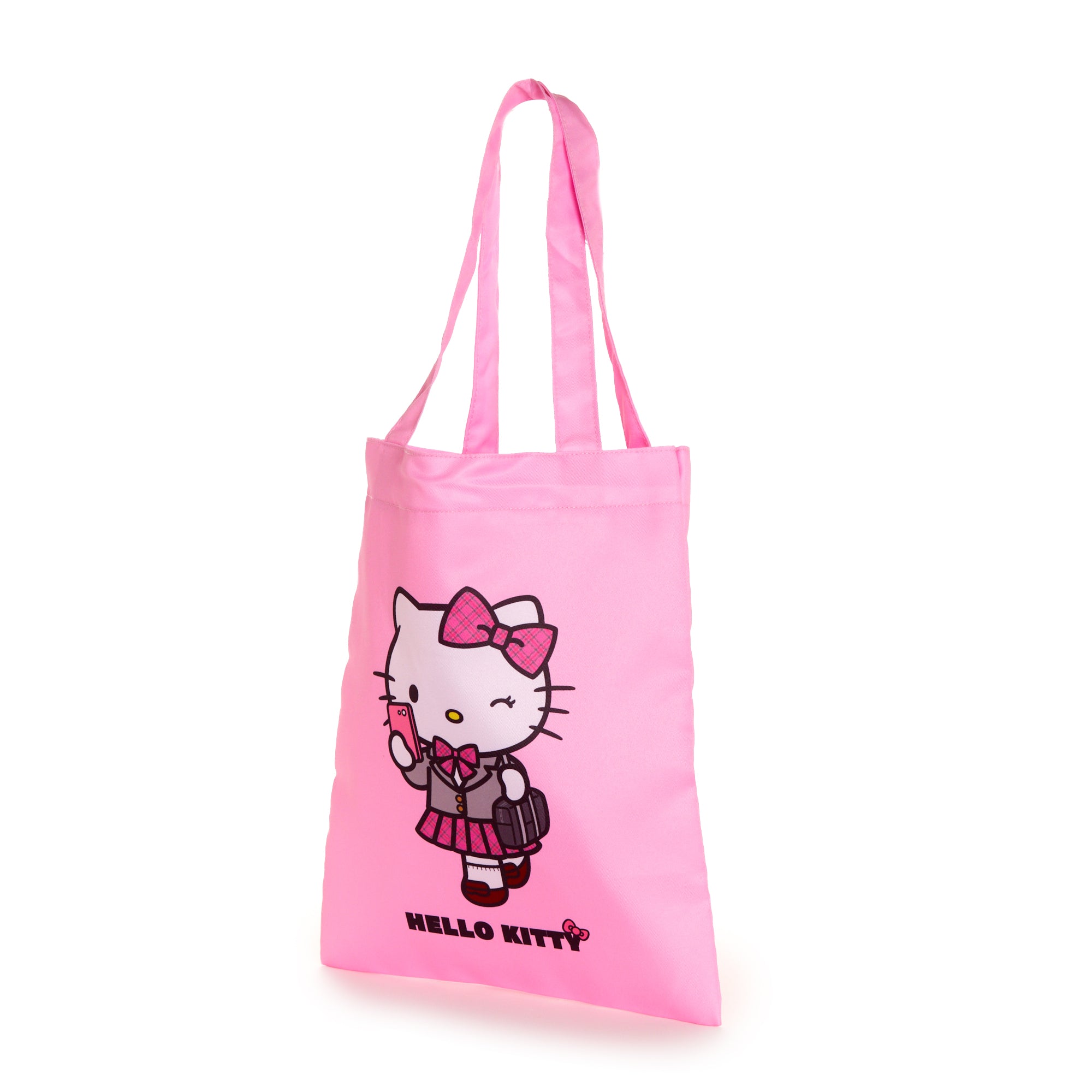Close-up of the internal pocket of the Hello Kitty tote bag.