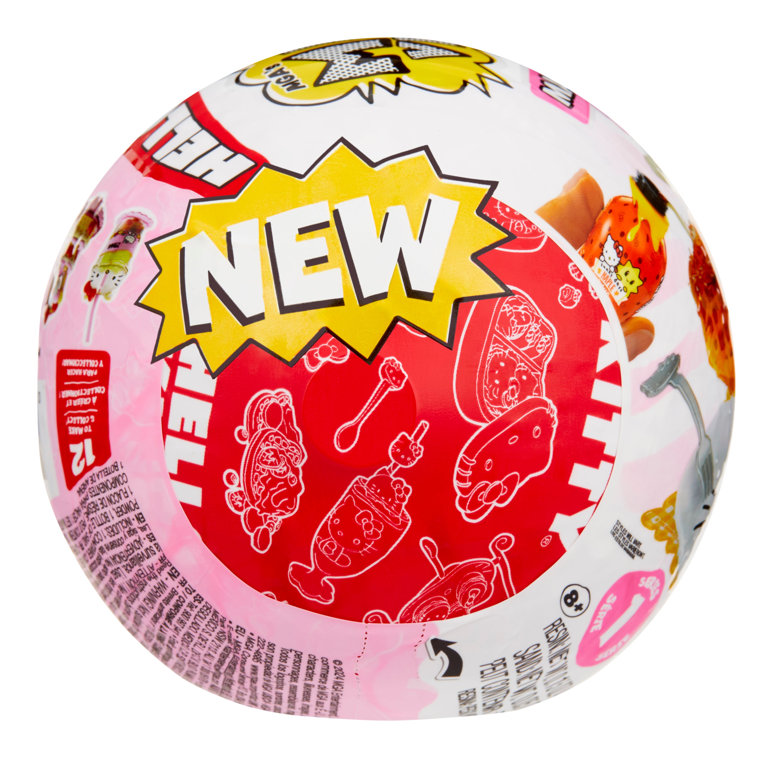 Hello Kitty Mini Food Capsule unboxed with visible mini accessories.