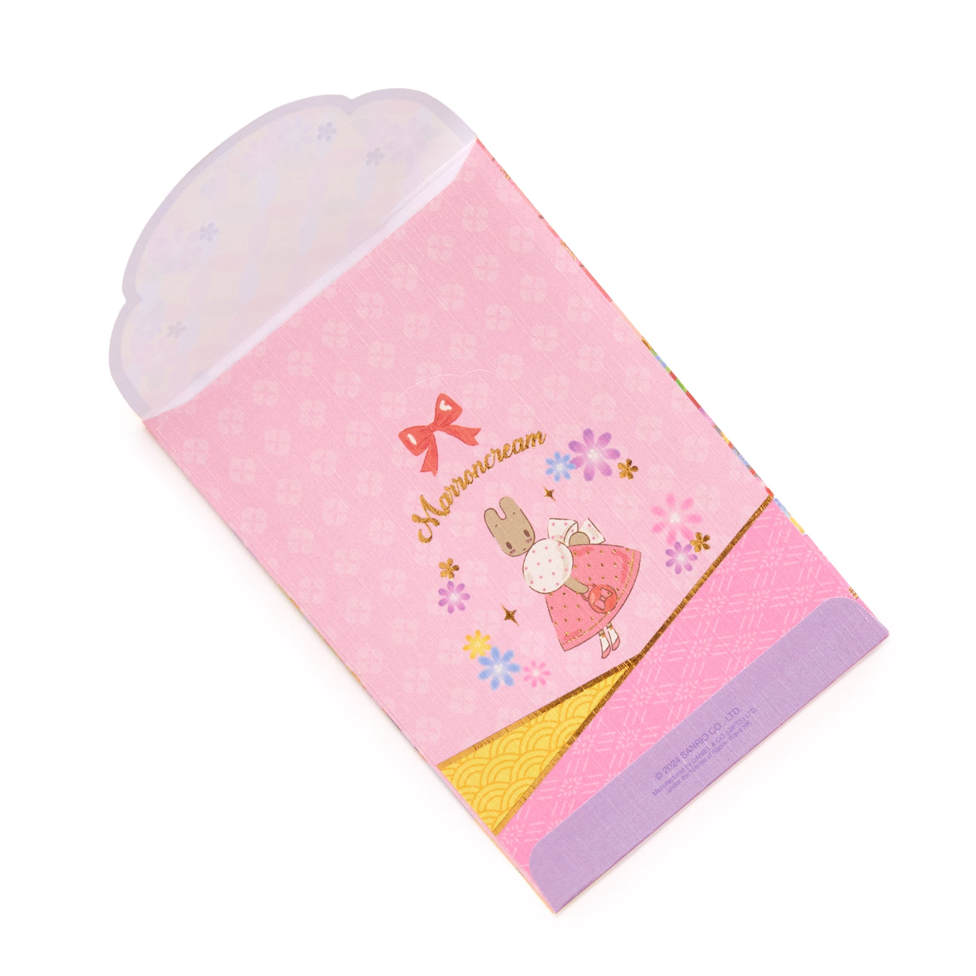 Marron Cream pearlescent gift envelopes with character artwork, ideal for Lunar New Year