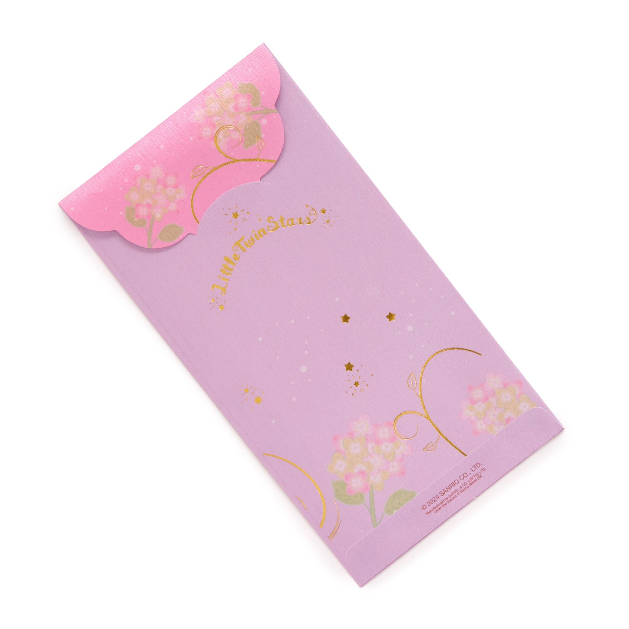 Set of six adorable LittleTwinStars envelopes with character artwork and laser cut accents