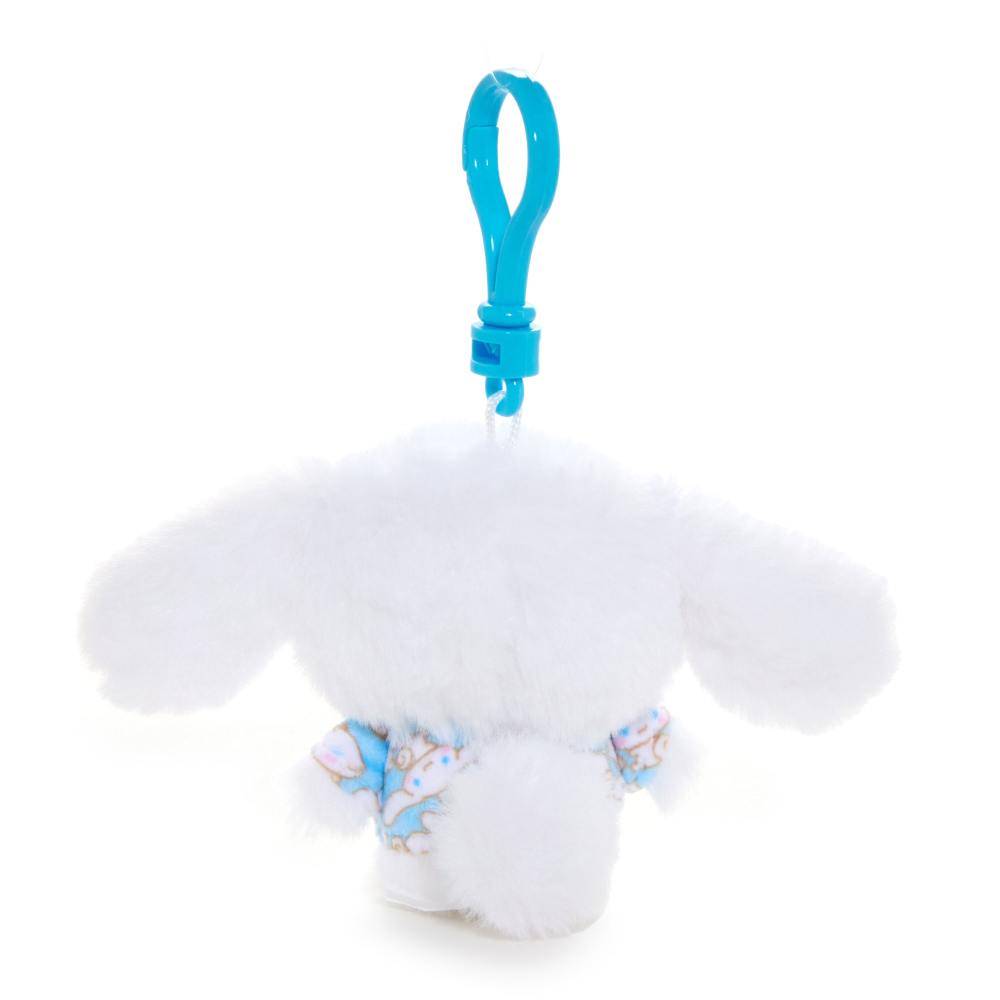 Cinnamoroll hair clip attached to a stylish tote bag.