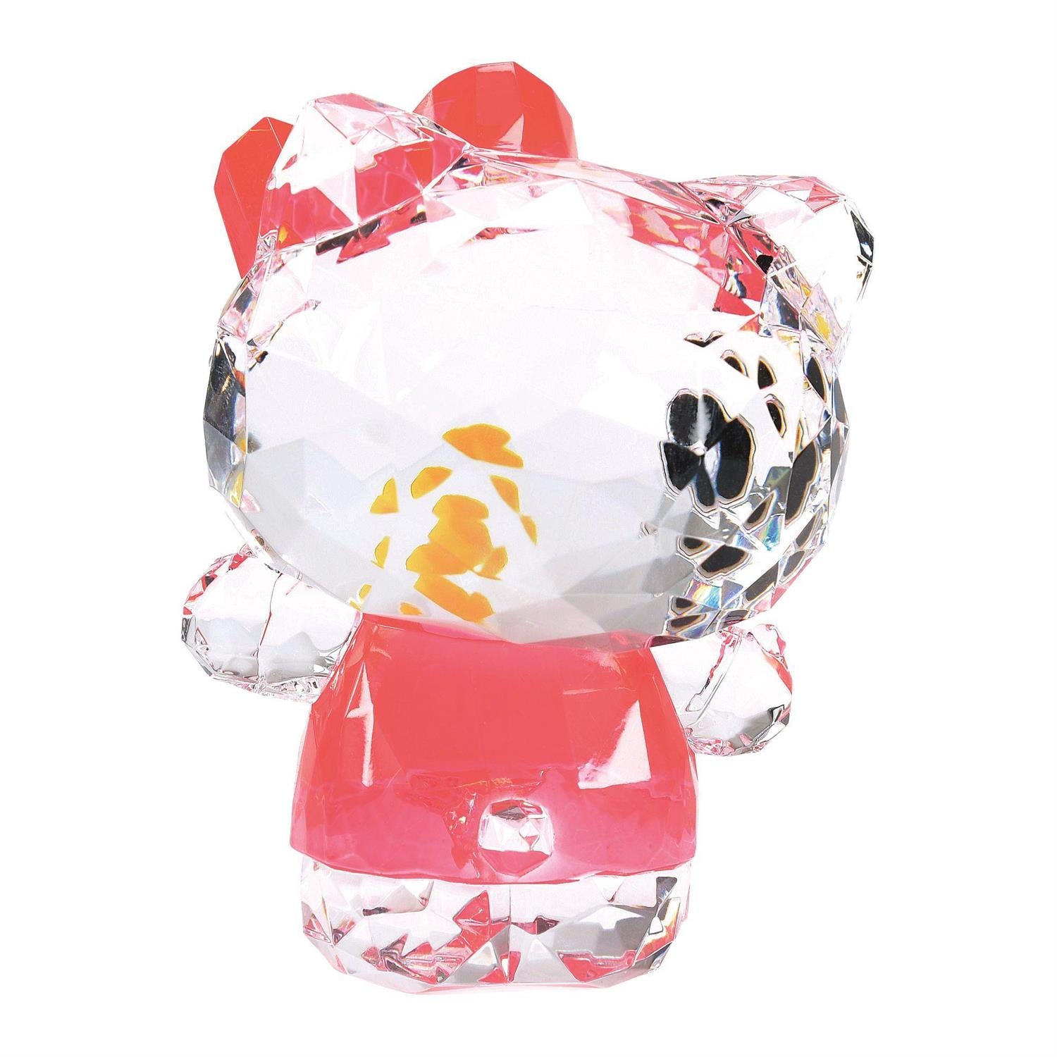 Hello Kitty mini facets figurine in a gift box, showcasing its packaging.