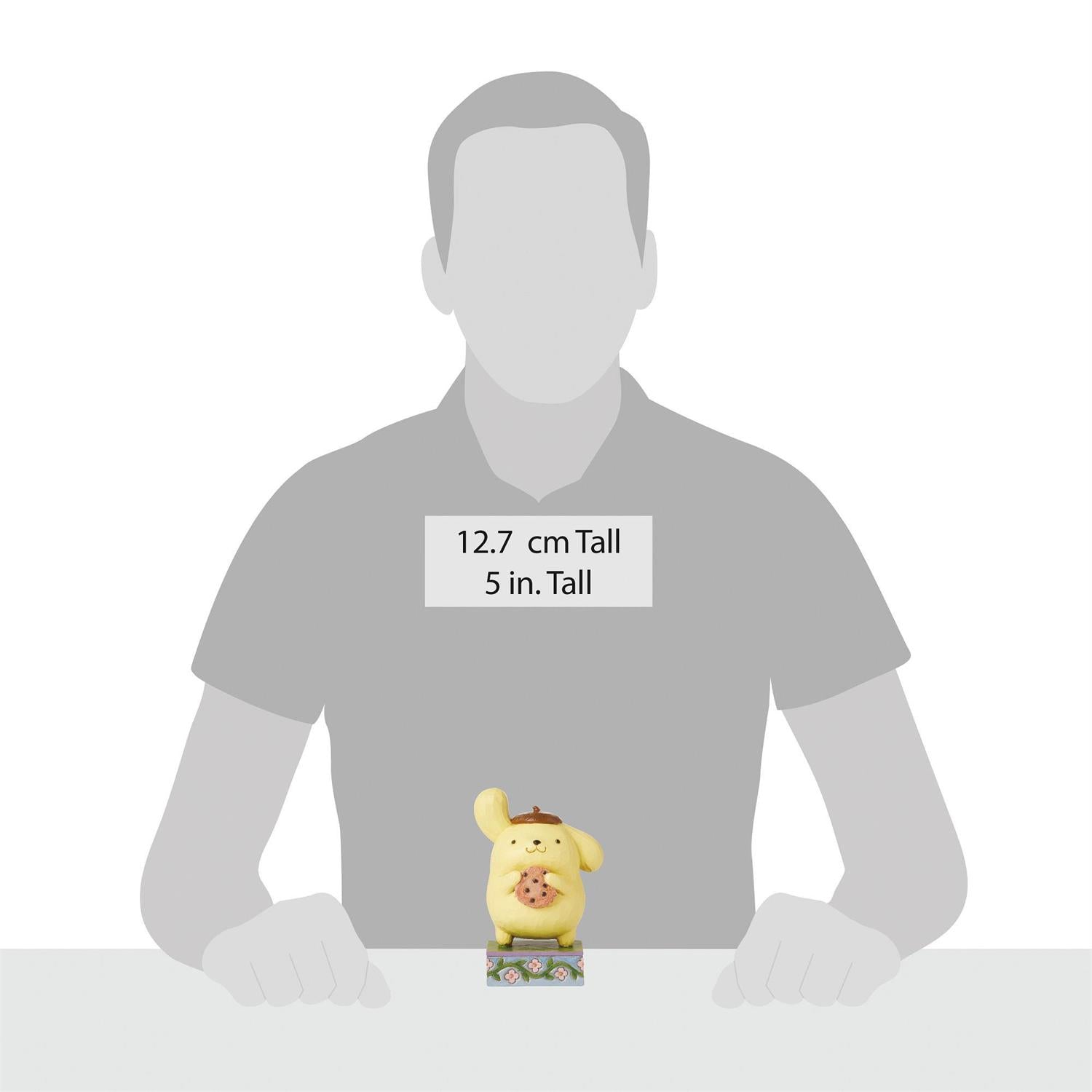 Boxed Jim Shore Sanrio figurine with front packaging design