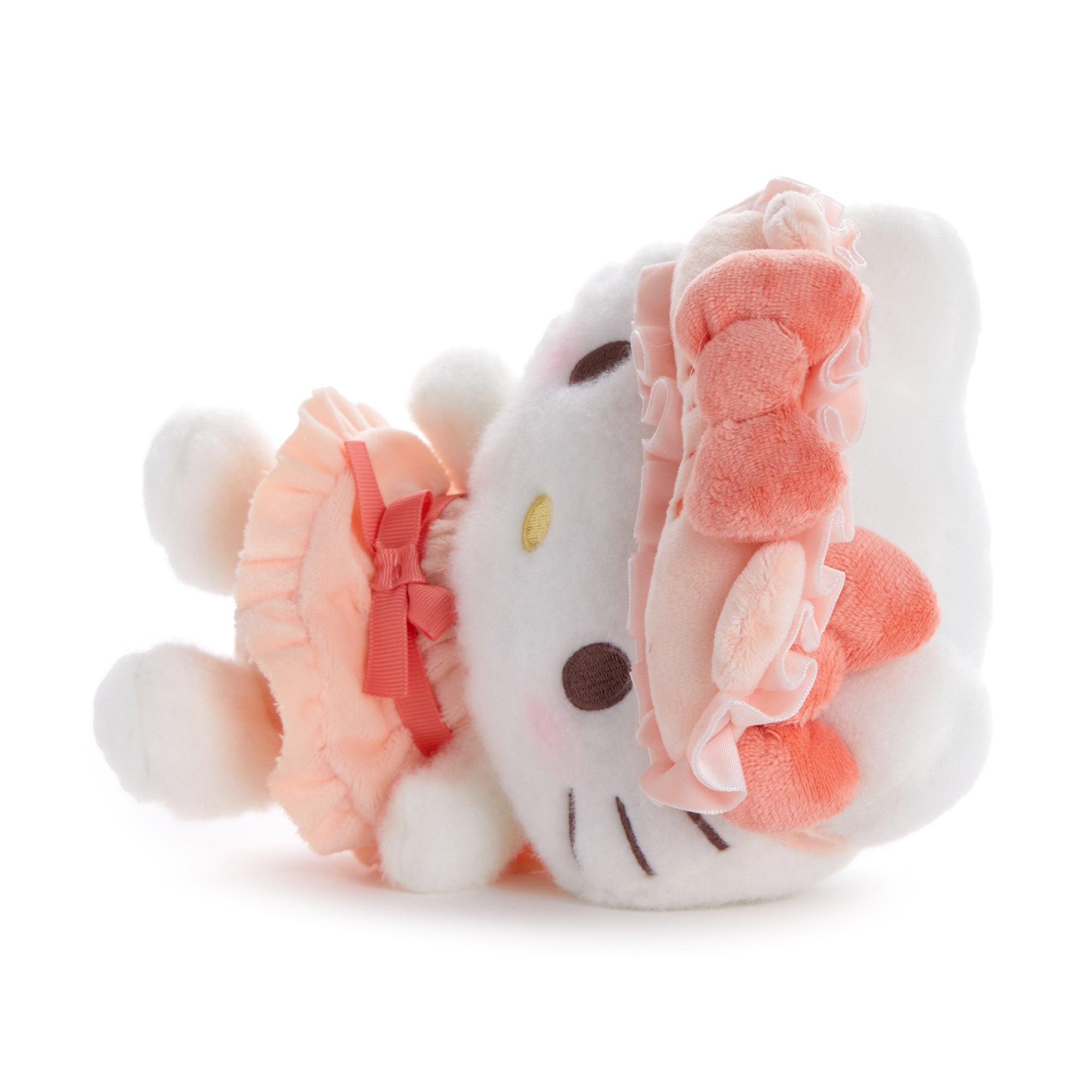 Hello Kitty plush toy in pajamas and eyemask, ideal for sleepovers