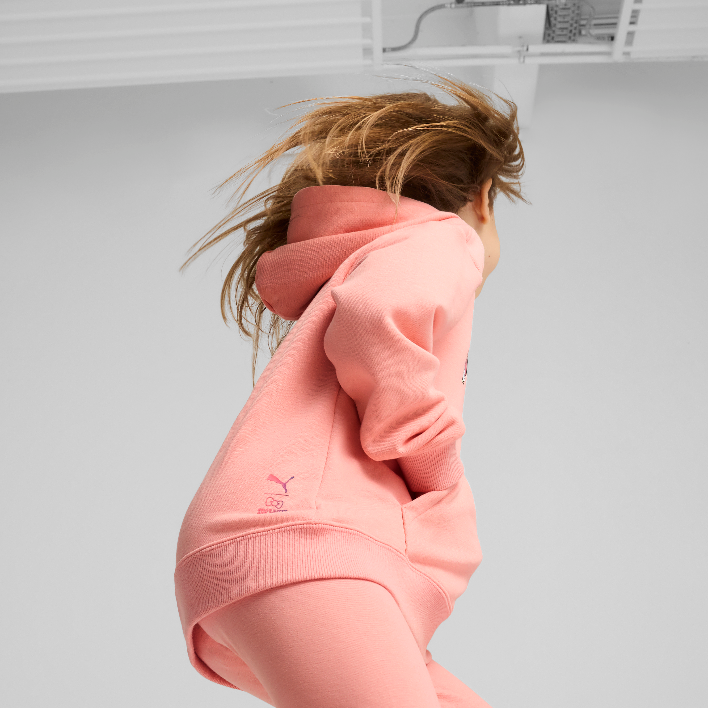 Front and back view of Hello Kitty and Friends clothing hoodie