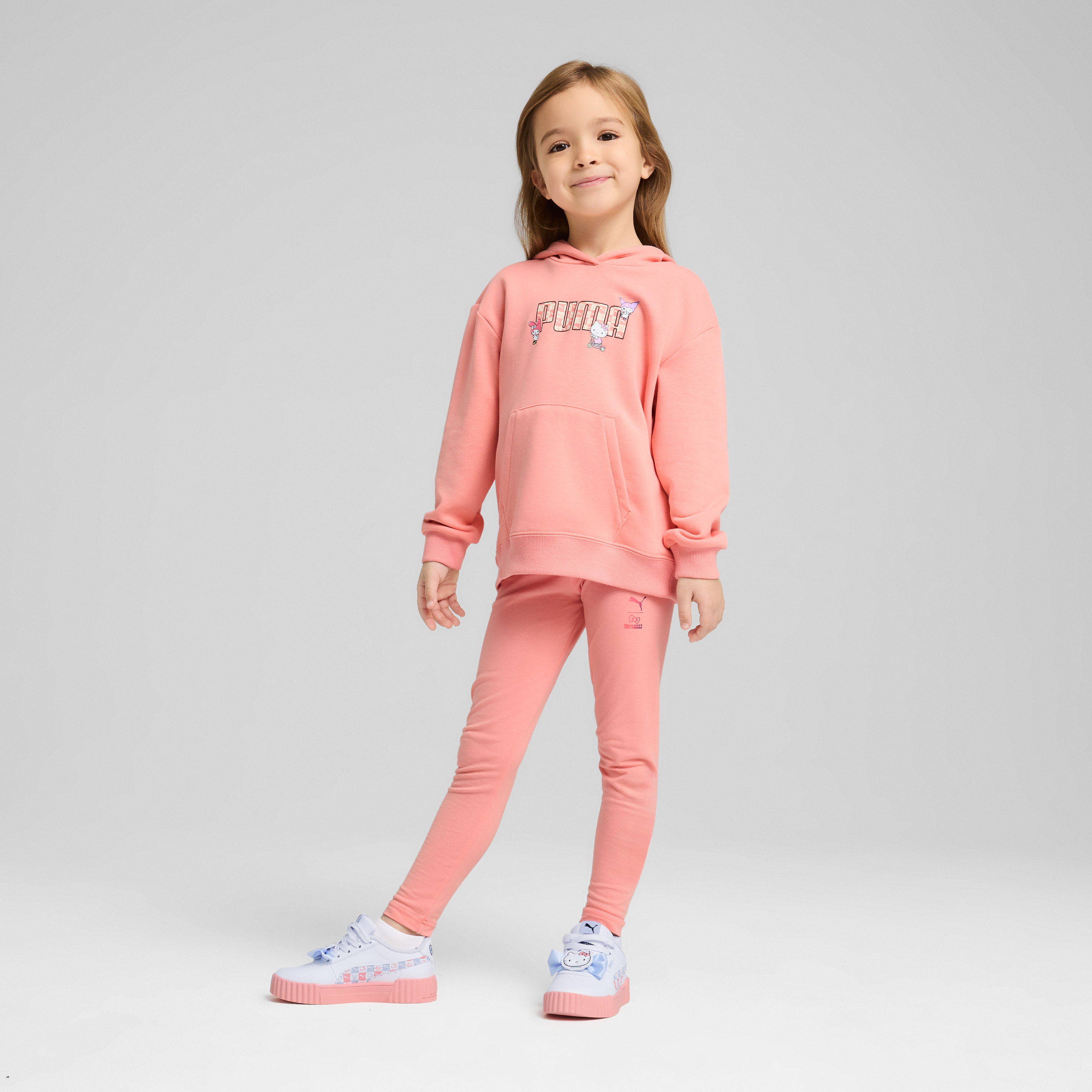 Front and back view of Hello Kitty and Friends clothing hoodie