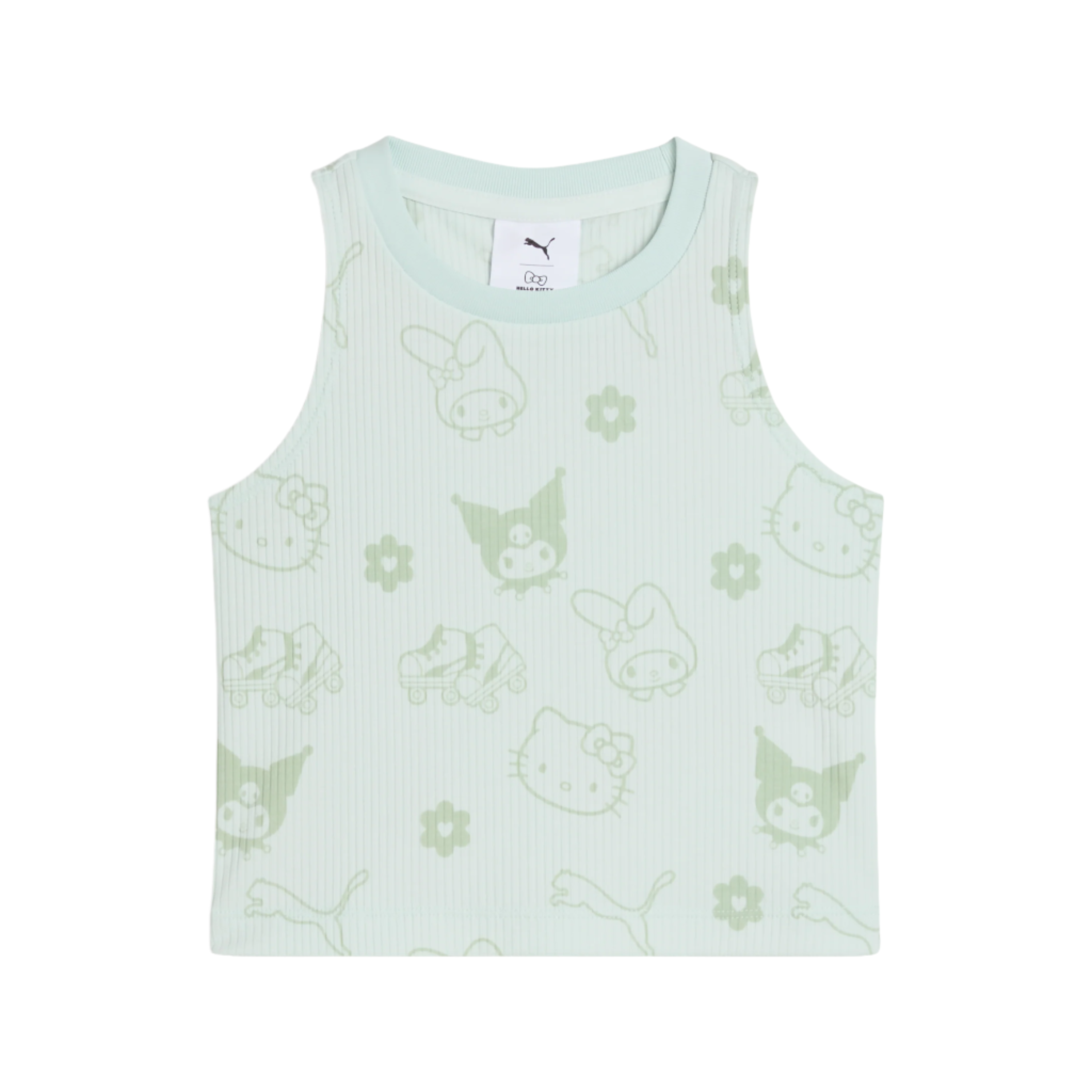 Hello Kitty Kids Tank Top in Peaceful Blue, front view