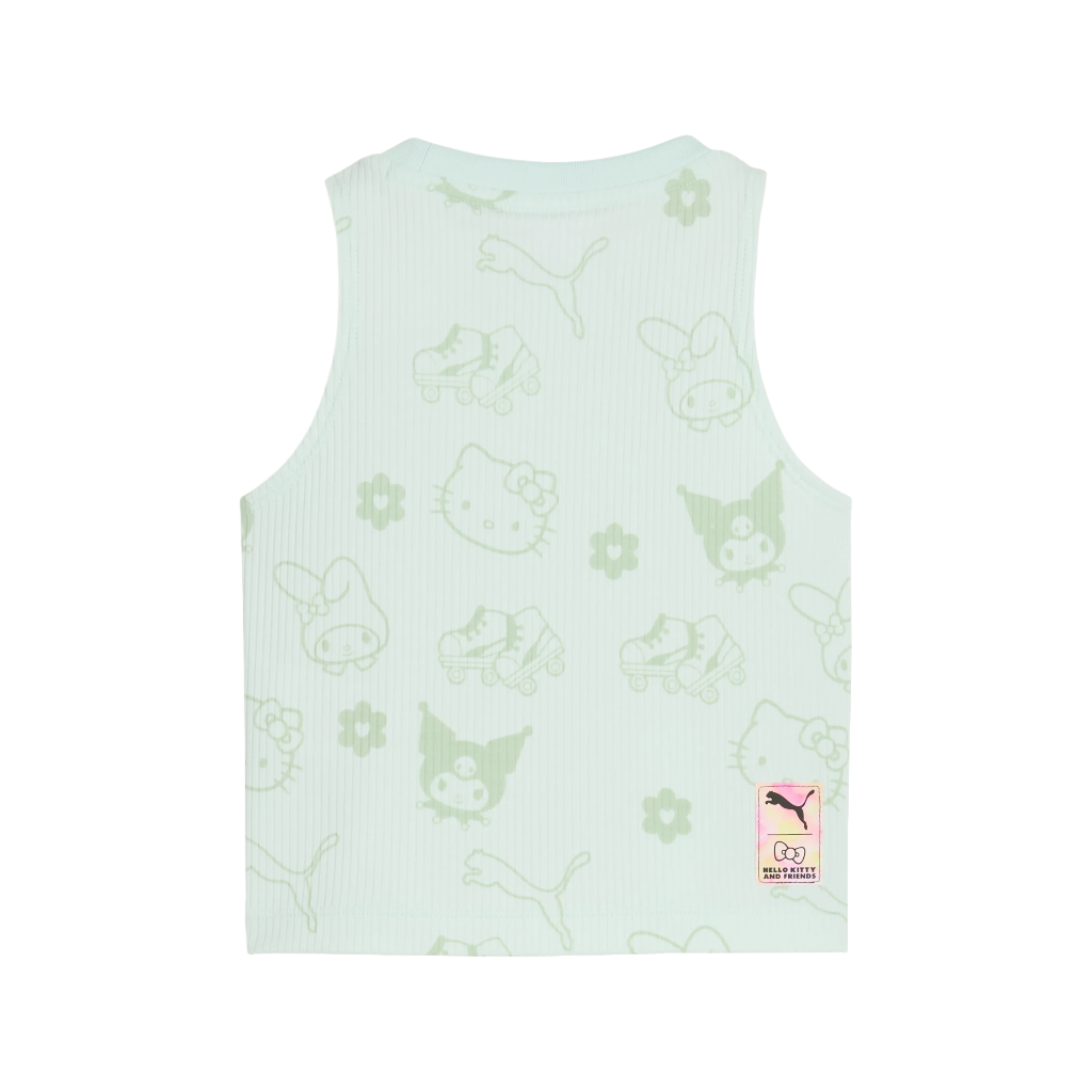 Back view of the Hello Kitty and Friends x PUMA Kids Ribbed Tank Top