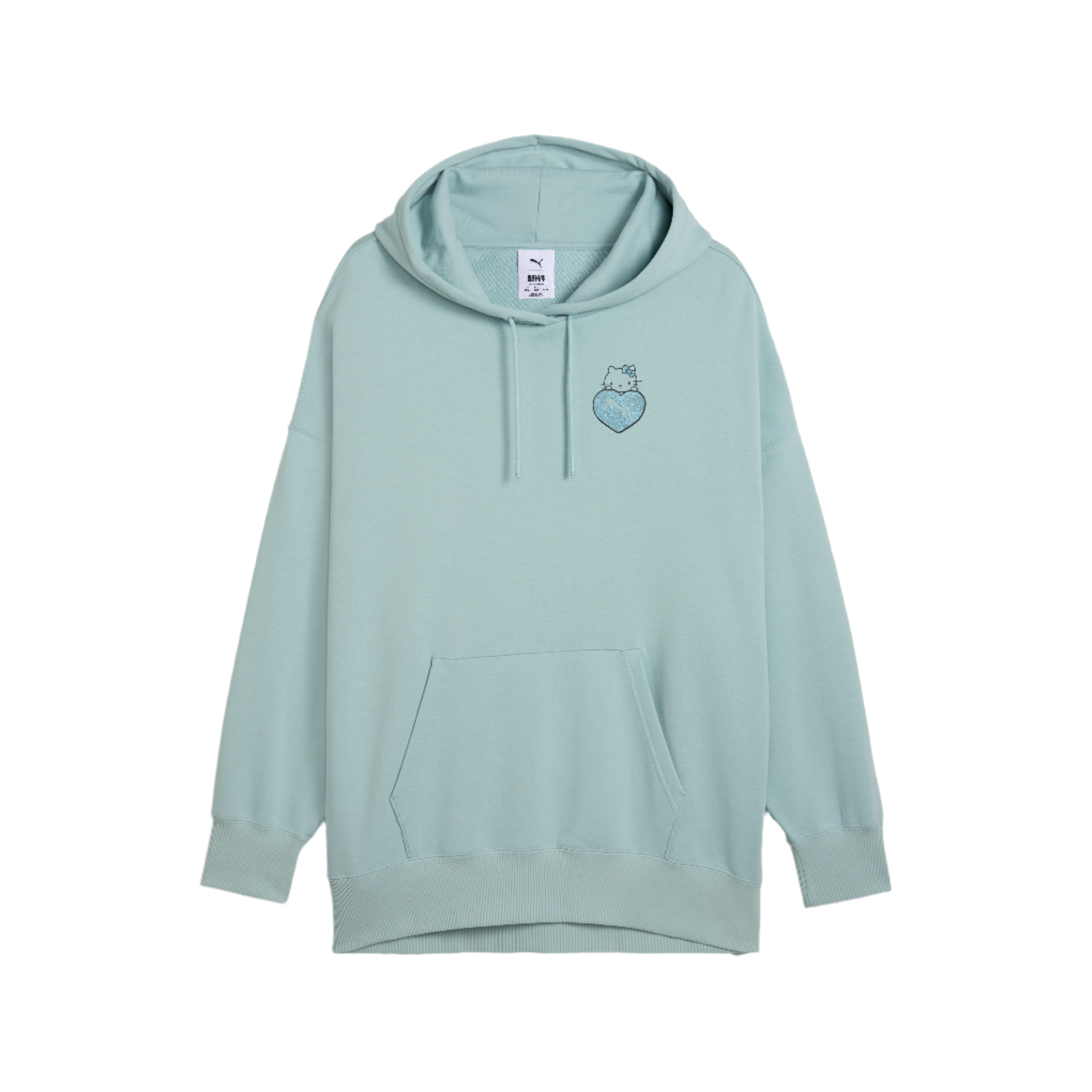 Back view showcasing the Hello Kitty artwork on the hoodie.