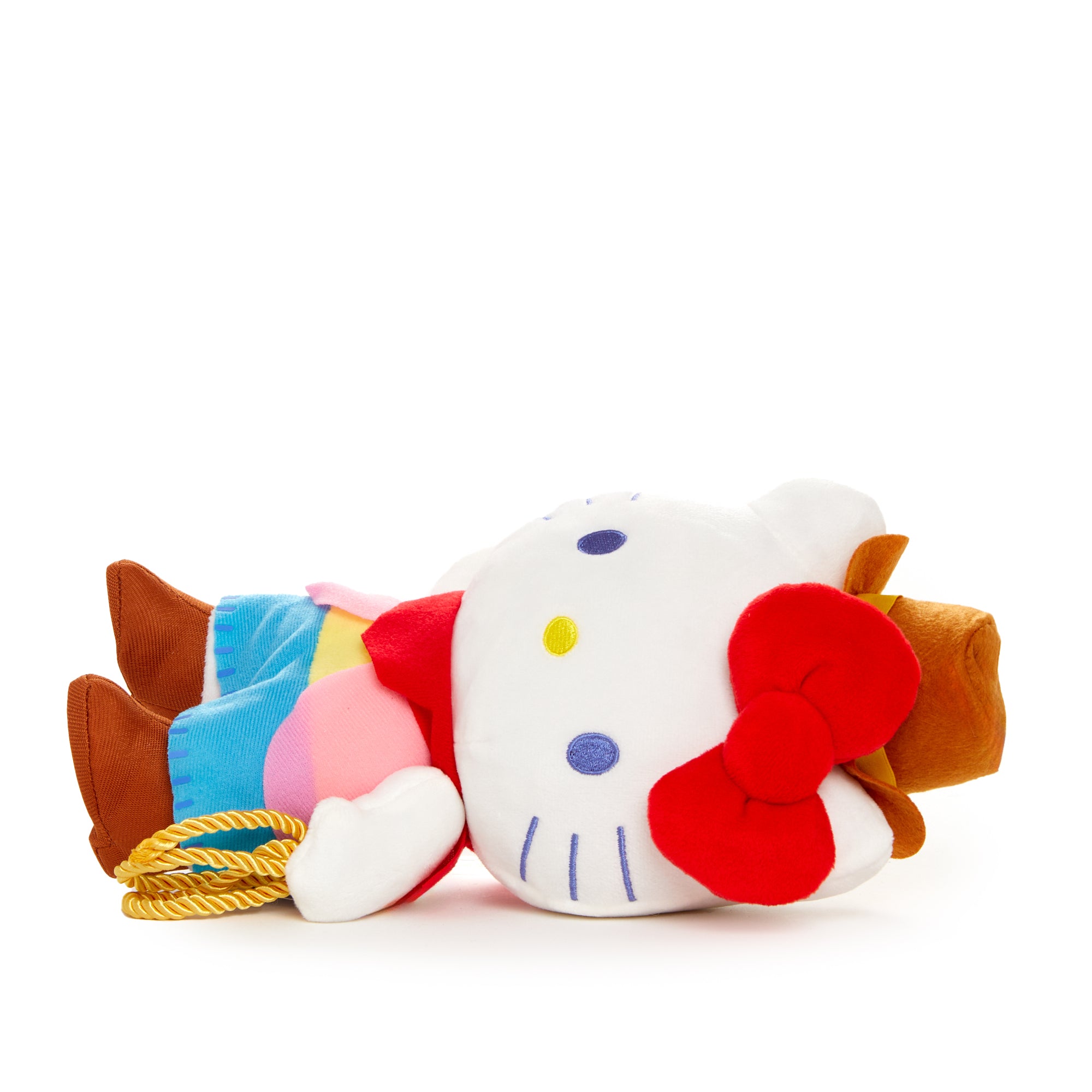 Hello Kitty plush seated next to capybara plush toy – perfect for animal lovers and collectors