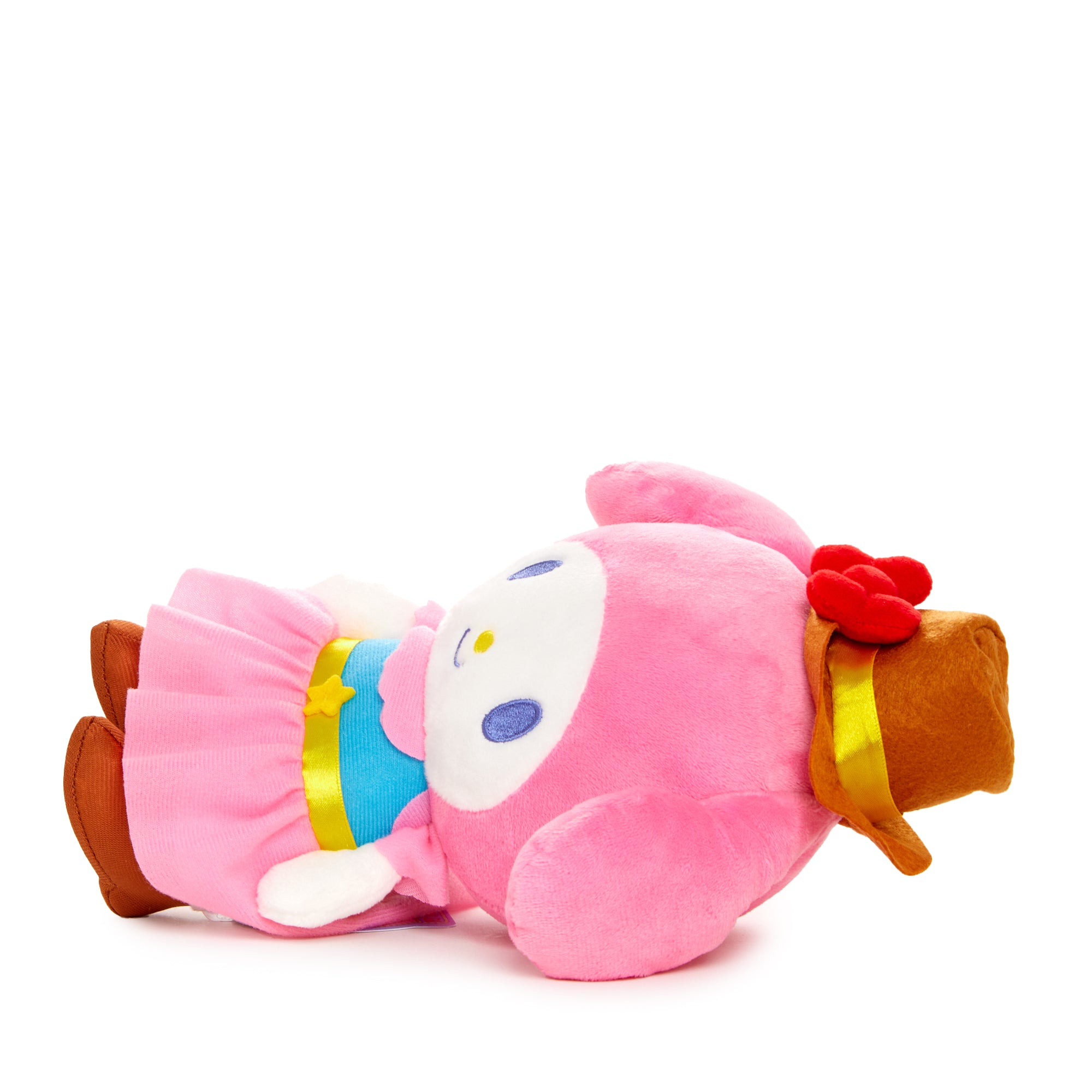My Melody plush dressed in rodeo gear, perfect for collectors.