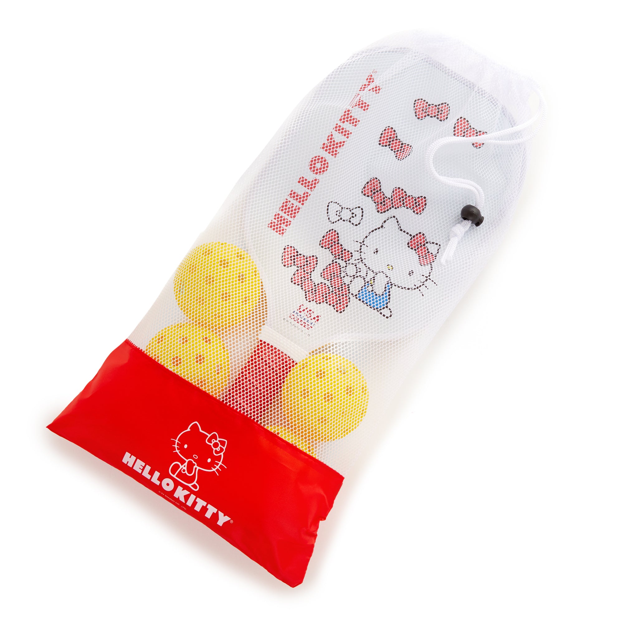 Close-up of the Hello Kitty-branded pickleball paddle grip