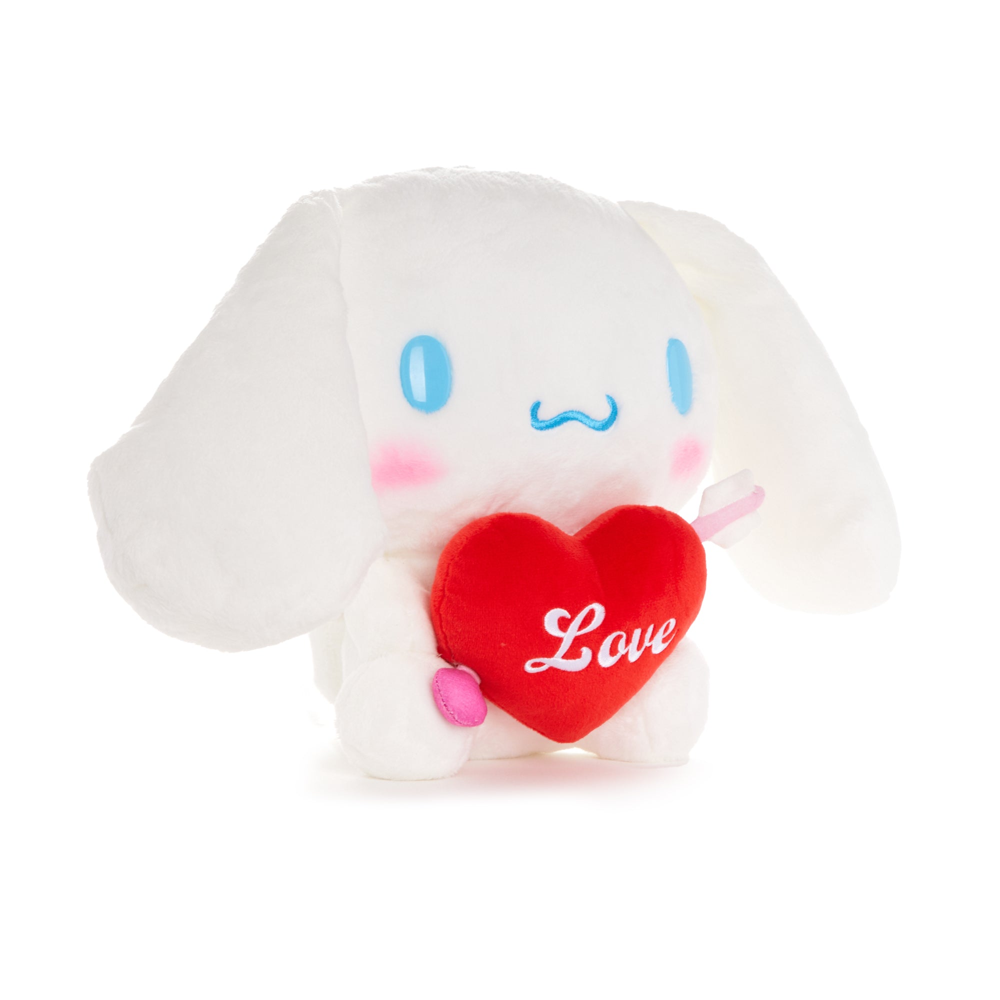 Cinnamoroll plush sitting with wings and heart arrow accents, perfect for Valentine’s Day